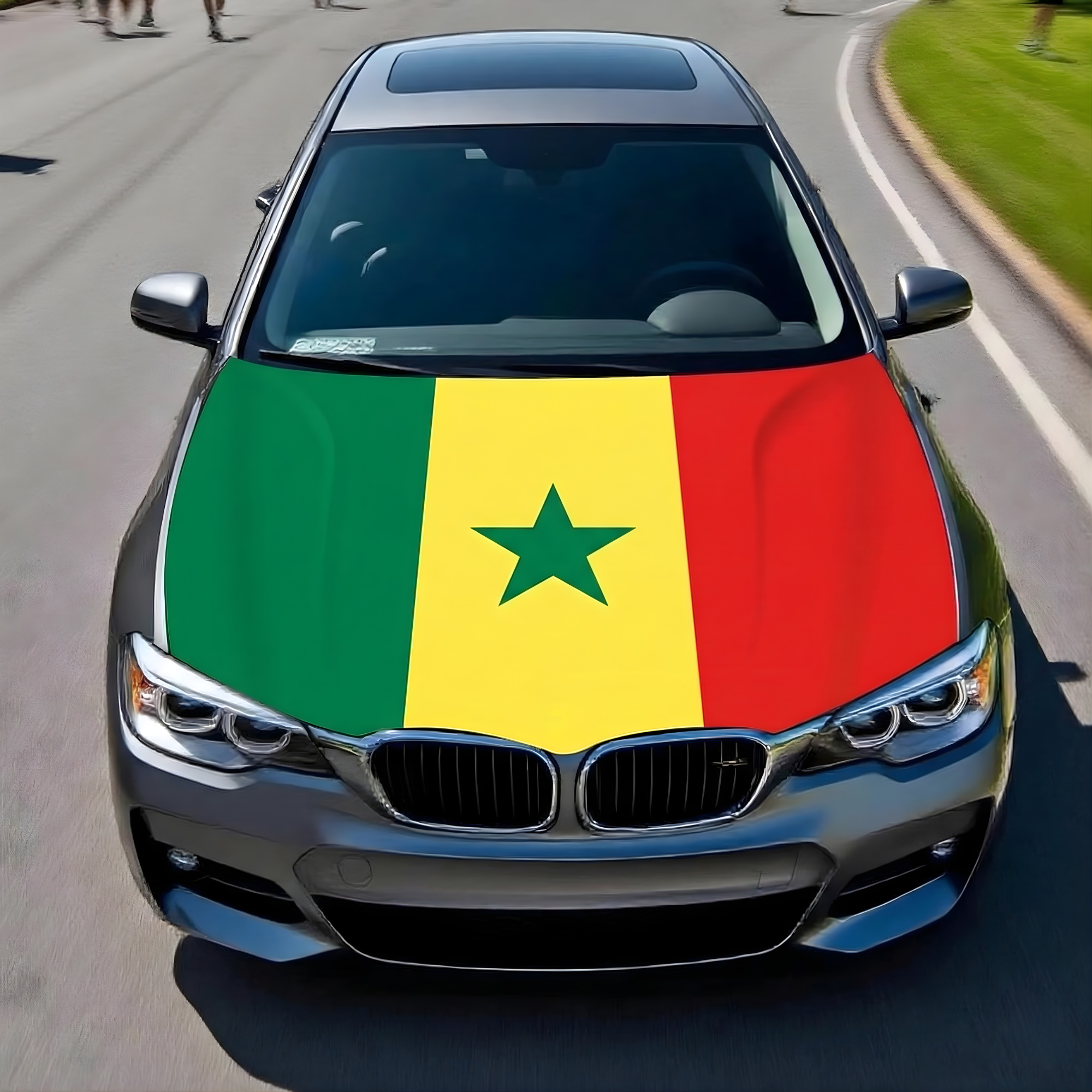 Official FIFA 2026 Senegal Flag Car Hood Cover