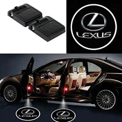 Set Of 2 Lexus Door Light Logo-Car Door Sills
