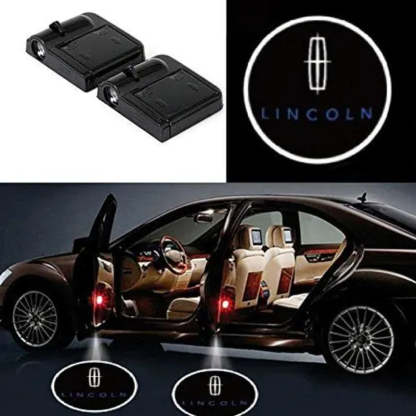 LED Lincoln Car Logo Door Projector Lights-Car Door Sills