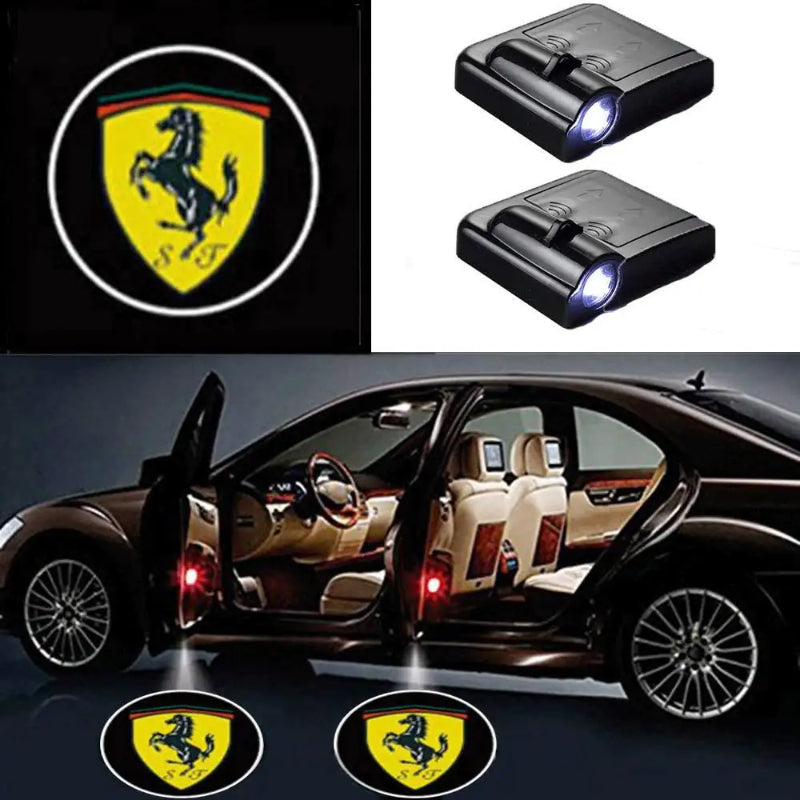 LED Ferrari Car Door Lights-Car Door Sills