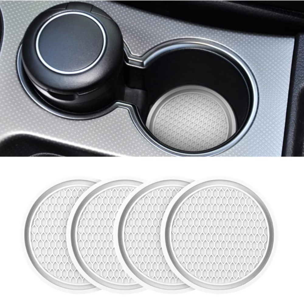 4 Pieces Universal Non Slip Car Cup Holder Coaster Set-Car Door Sills