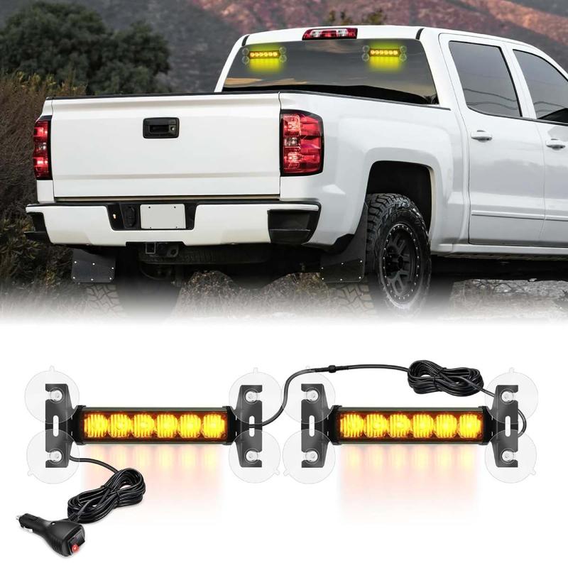 Amber Traffic Advisor Strobe Lights For Cars