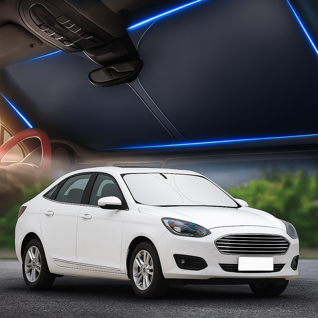 240T Thickened Glass Sunshade With Storage Bag For Car Windshield