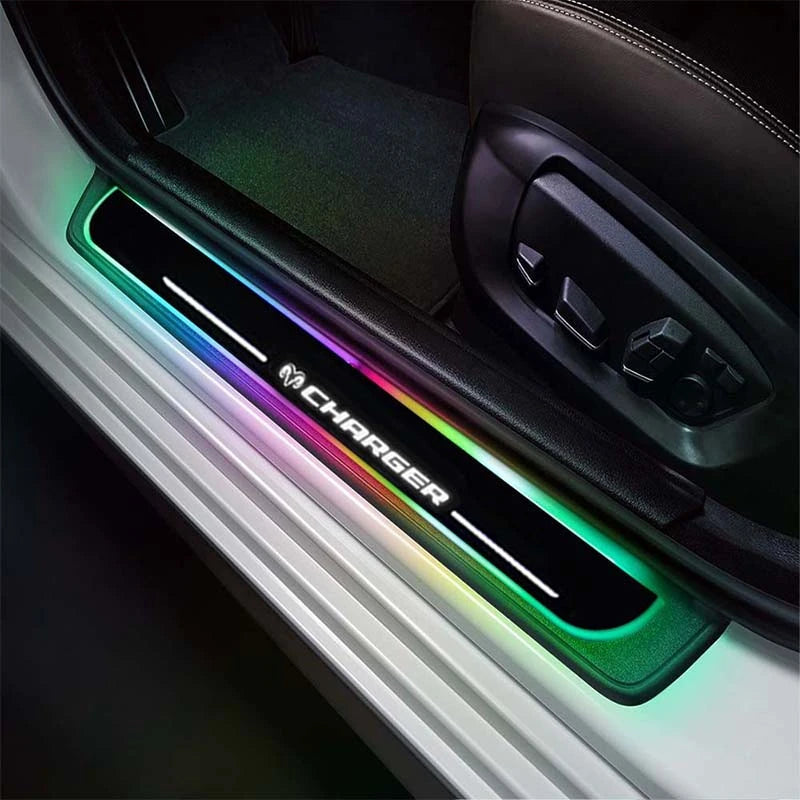 LED Wireless Illuminated Dodge Charger Door Sills-Car Door Sills