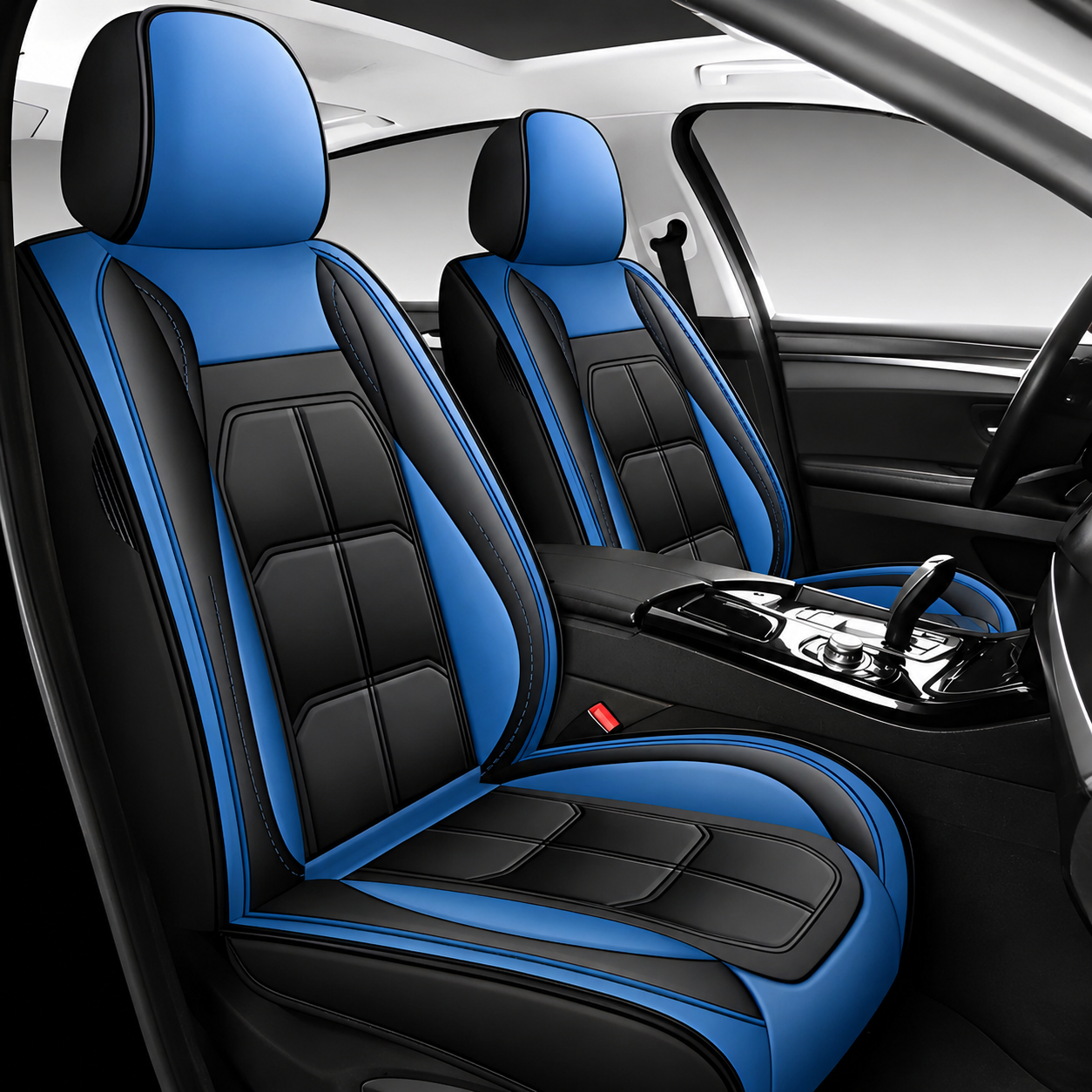 Pack Of 2 Universal Leather Look Car Seat Cover