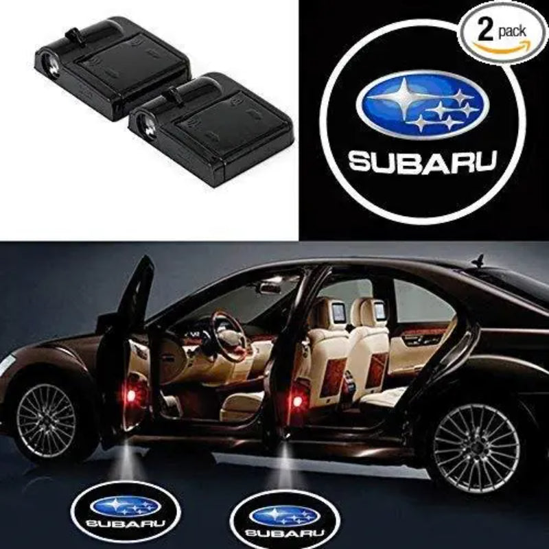 Set Of 2 Subaru Door Light Logo-Car Door Sills