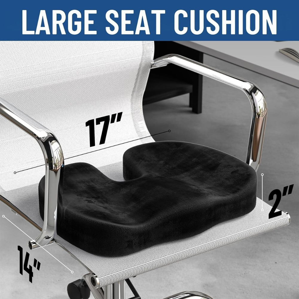 Memory Foam Seat Cushion For Car Desk Travel Support-Car Door Sills