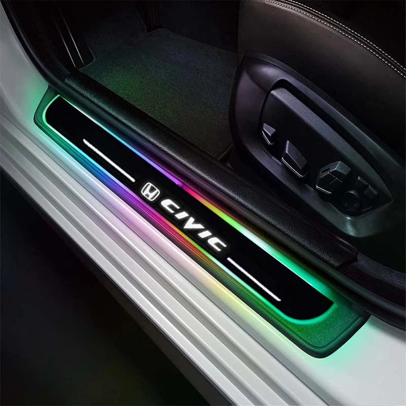 LED Wireless Illuminated Honda Civic Door Sills-Car Door Sills