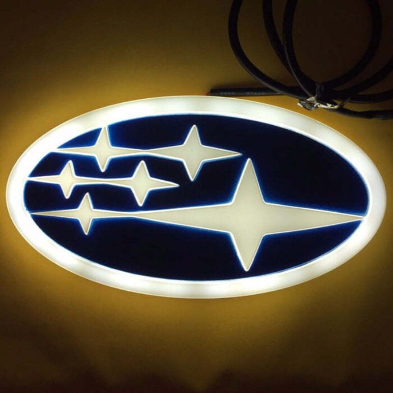 Emblem LED Car Tail Logo For Forester Legacy-Car Door Sills