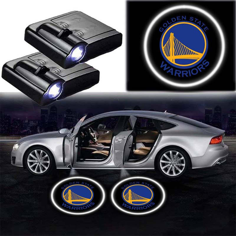 Pack Of 2 Golden State Warriors Car Door Lights-Car Door Sills