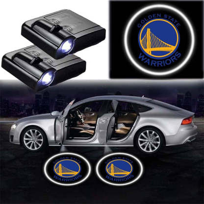 Pack Of 2 Golden State Warriors Car Door Lights-Car Door Sills