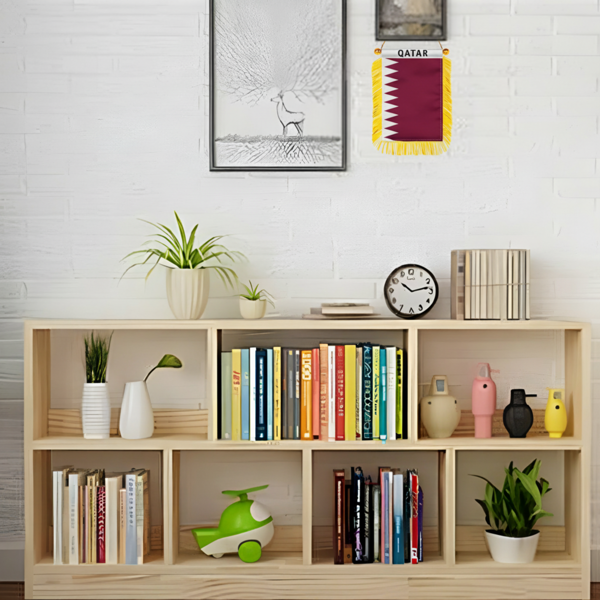 Official FIFA 2026 Qatar Car Window Mini Decorative Flag