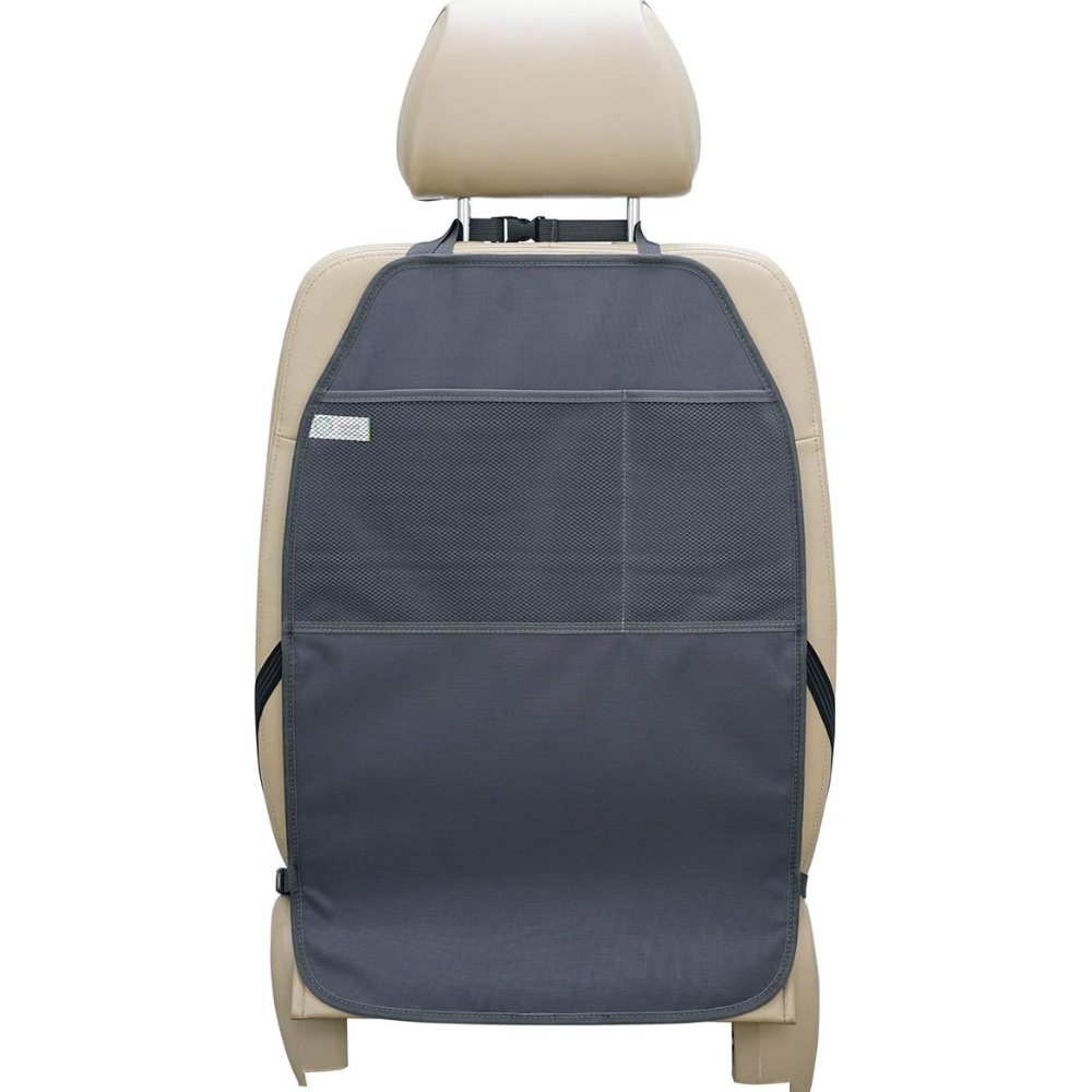 Back Seat Cover With Pockets Car Organizer Kick Mat-Car Door Sills