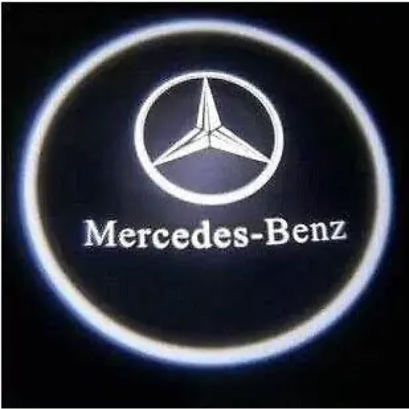 Set Of 2 Mercedes Door Light Logo-Car Door Sills