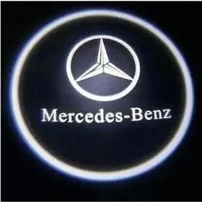 Set Of 2 Mercedes Door Light Logo-Car Door Sills