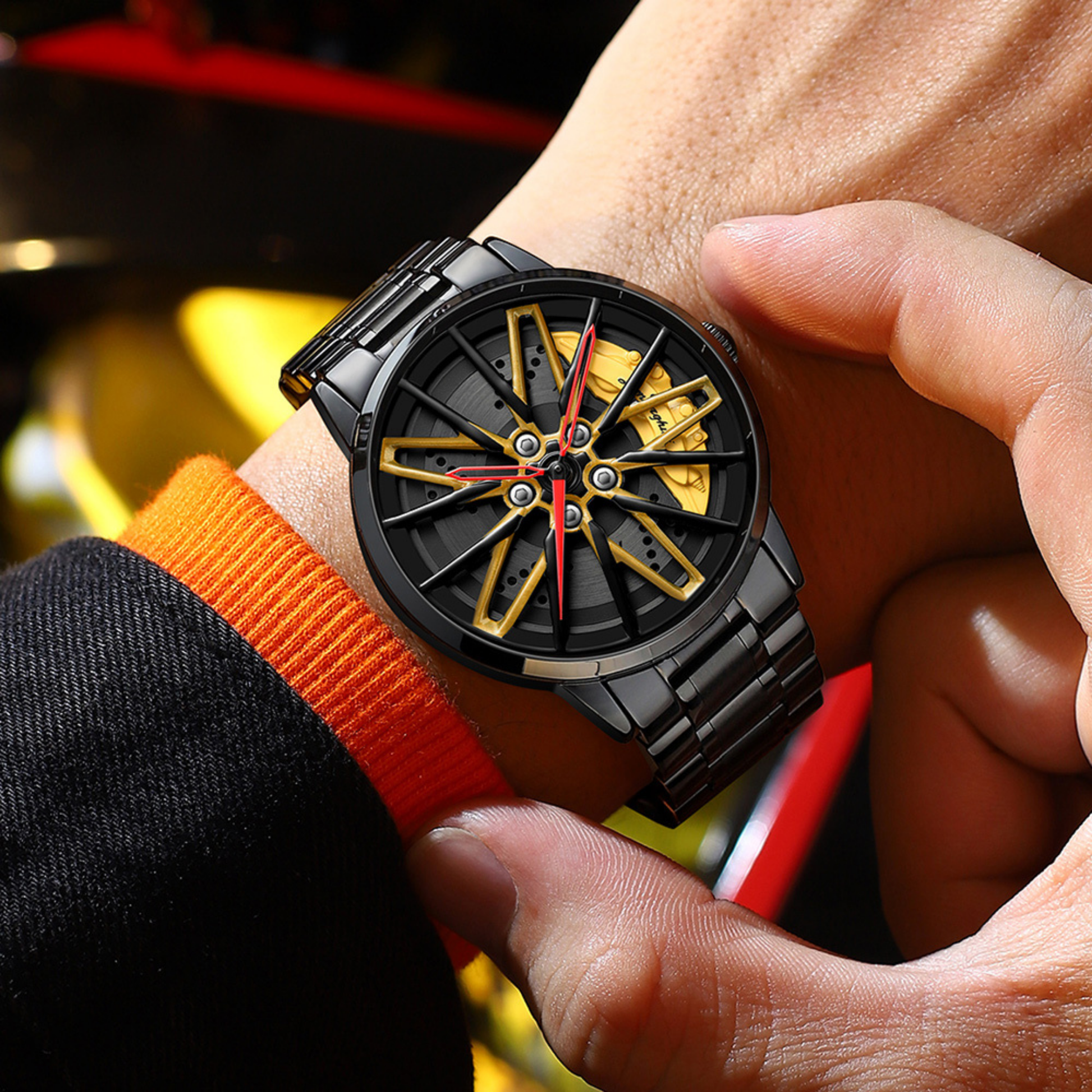 Racing Series Wheel Rim Dial Watches-Car Door Sills