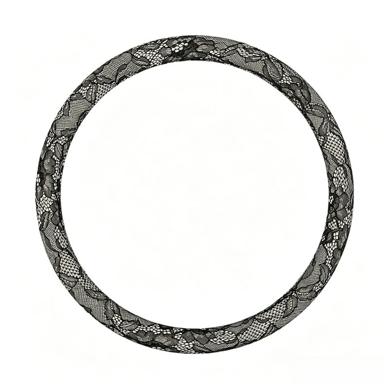 15 Inch Diameter Non Slip Lace Steering Wheel Covers For Cars