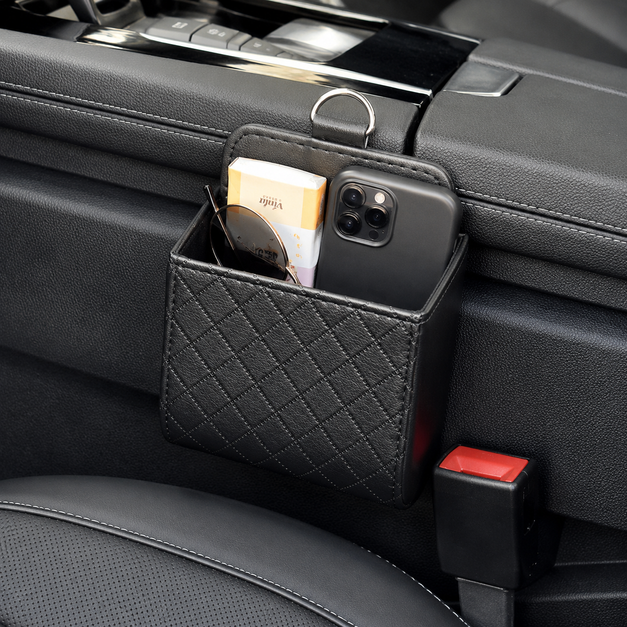 Multifunctional Car Hanging Storage Bag With Hook For Small Items