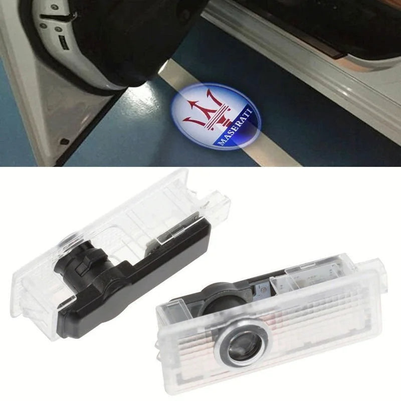 Set Of 2 Maserati Car Door Lights-Car Door Sills