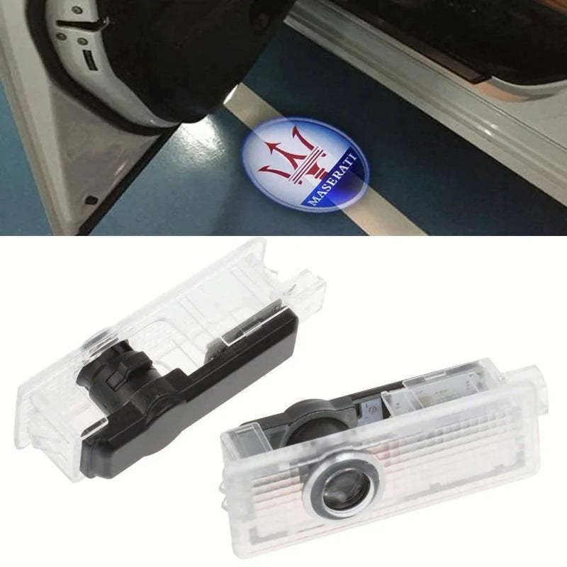 Set Of 2 Maserati Car Door Lights-Car Door Sills