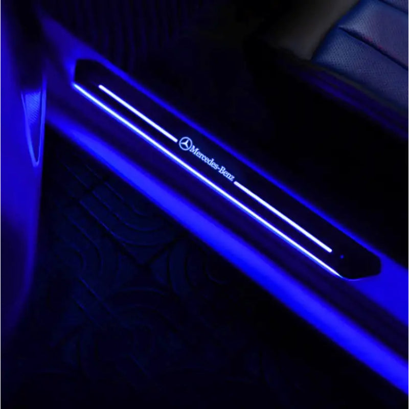 LED Illuminated Mercedes Benz Door Sills-Car Door Sills