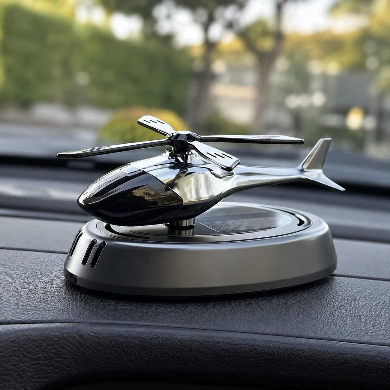 Solar Powered Helicopter Shaped Car Air Freshener