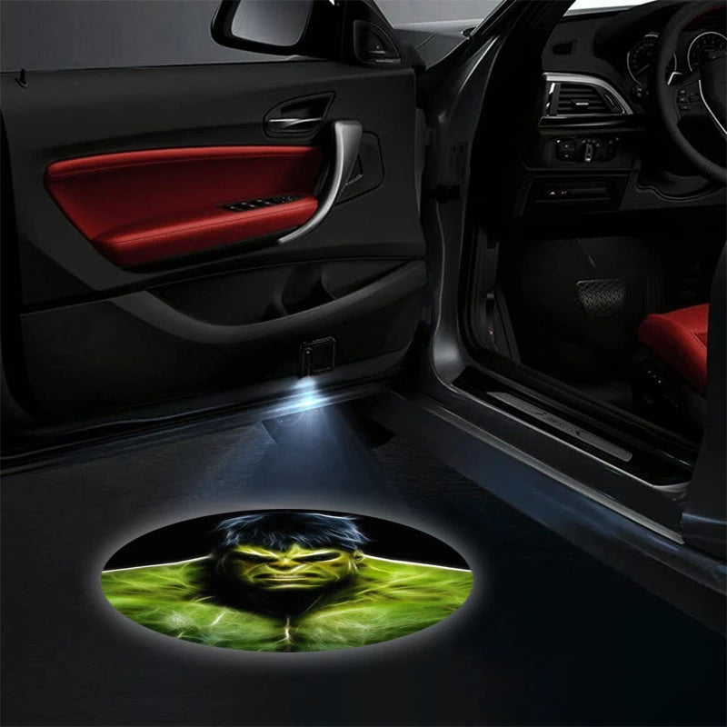 Set Of 2 Hulk Car Door Lights-Car Door Sills