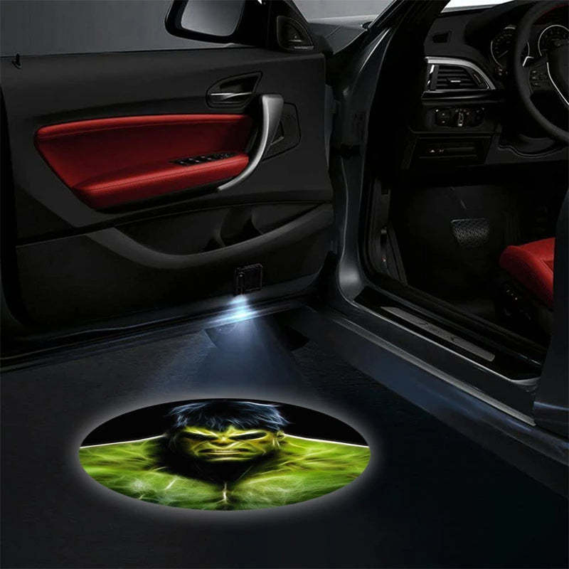 Set Of 2 Hulk Car Door Lights-Car Door Sills