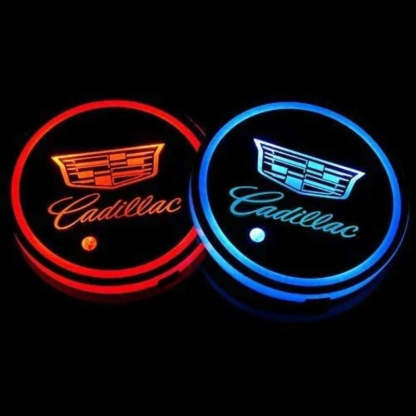 Cadillac LED Car Cup Holder Lights-Car Door Sills