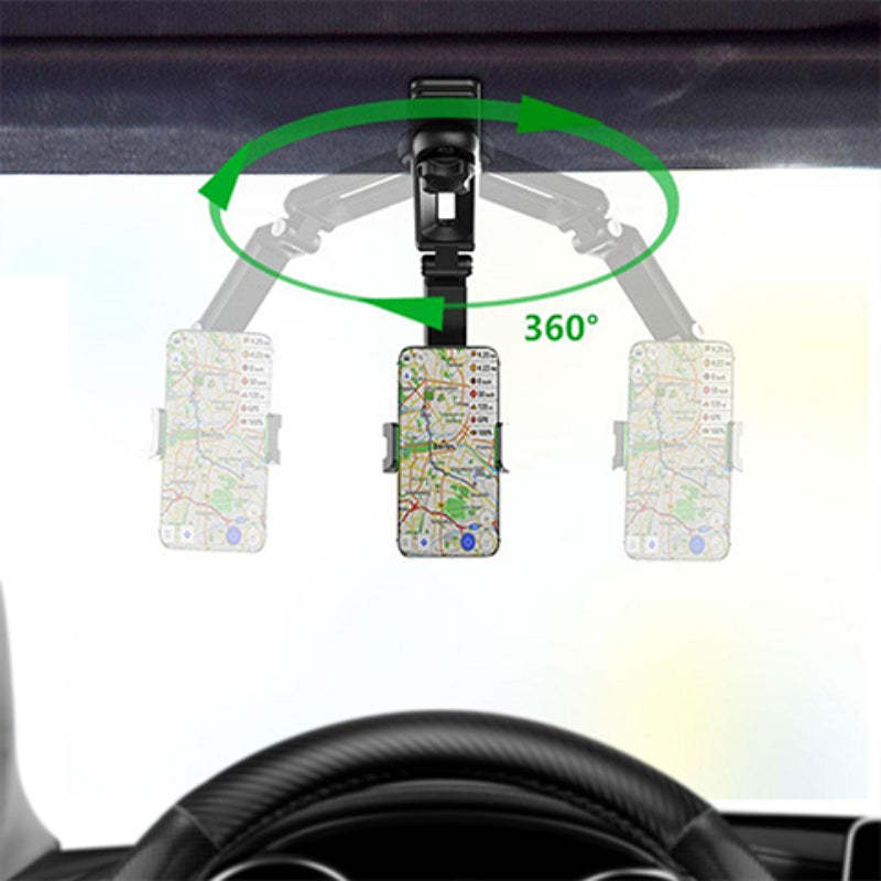 Rotatable And Retractable Car Phone Holder-Car Door Sills
