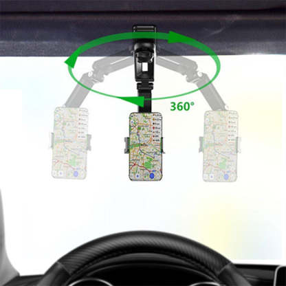 Rotatable And Retractable Car Phone Holder-Car Door Sills