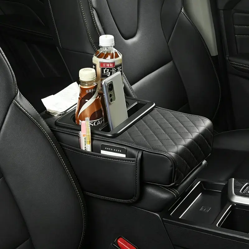 4 In 1 Multifunctional Car Center Armrest Pad Tool Storage Organizer