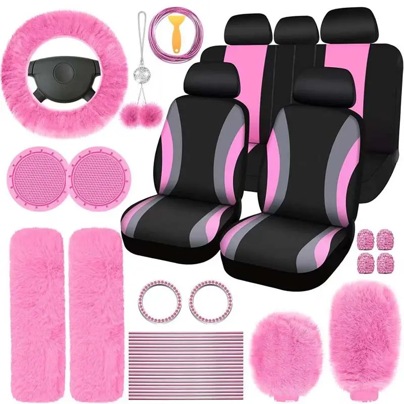 45 Pieces Car Seat Covers And Interior Accessories Set