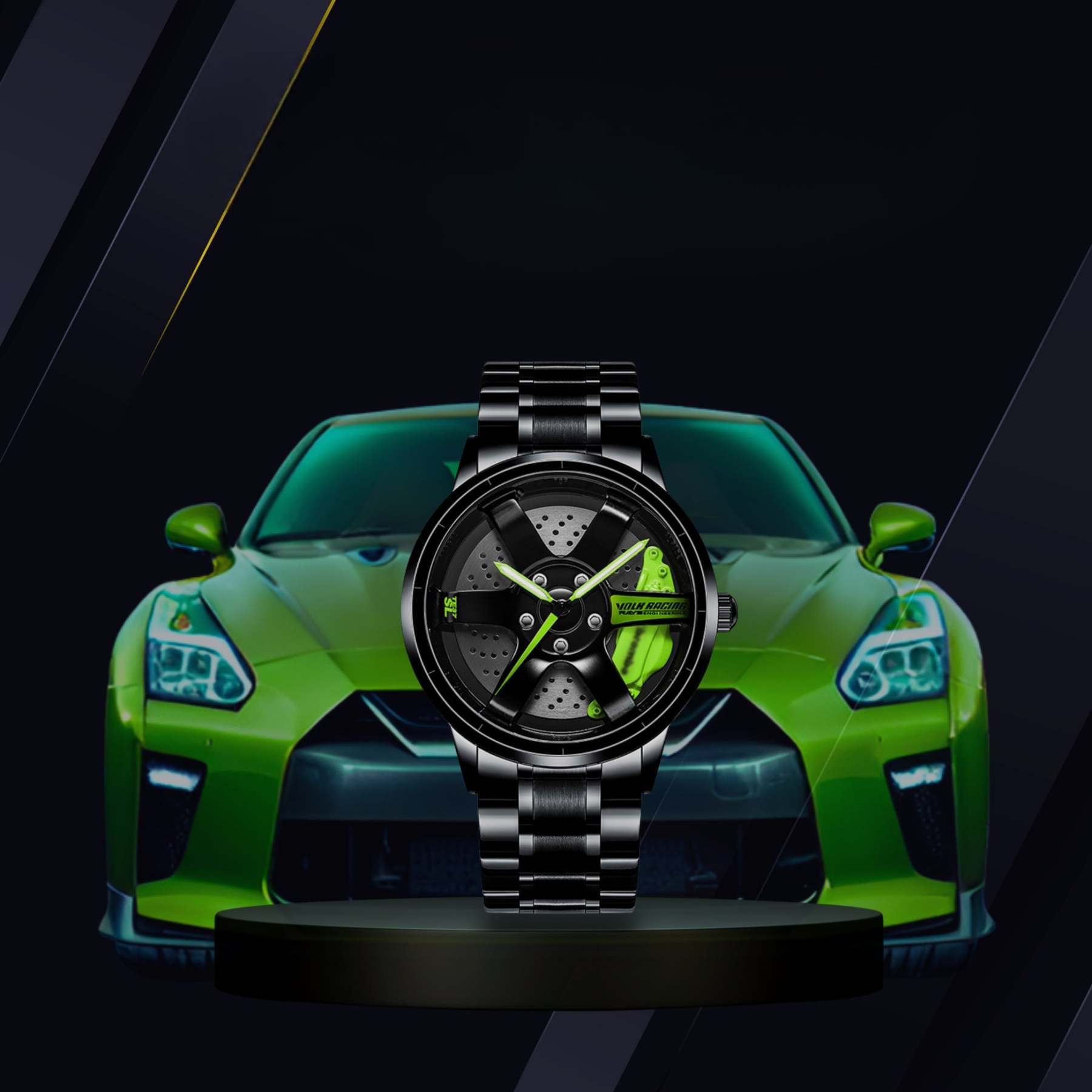 Racing Series Wheel Rim Dial Watches-Car Door Sills