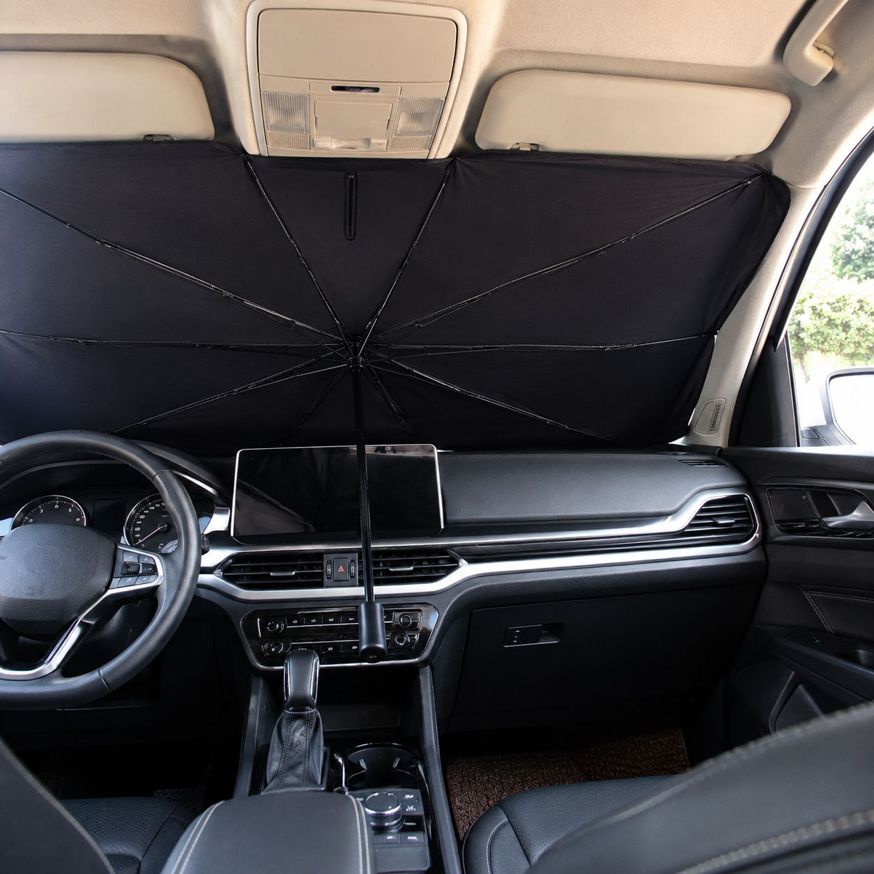 1 Piece Car Sun Shade Heat Blocking Cover For Summer Interior Use