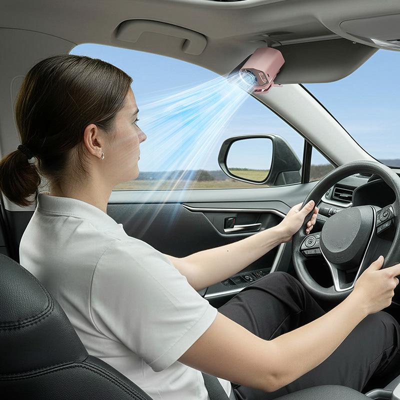 Rechargeable Clip On Adjustable Cooling Car Fan