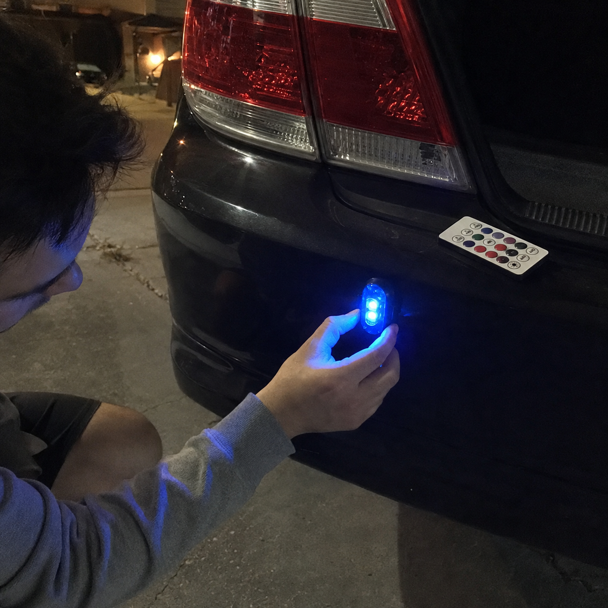 Pack Of 6 Wireless LED Strobe Lights With Remote Control For Cars