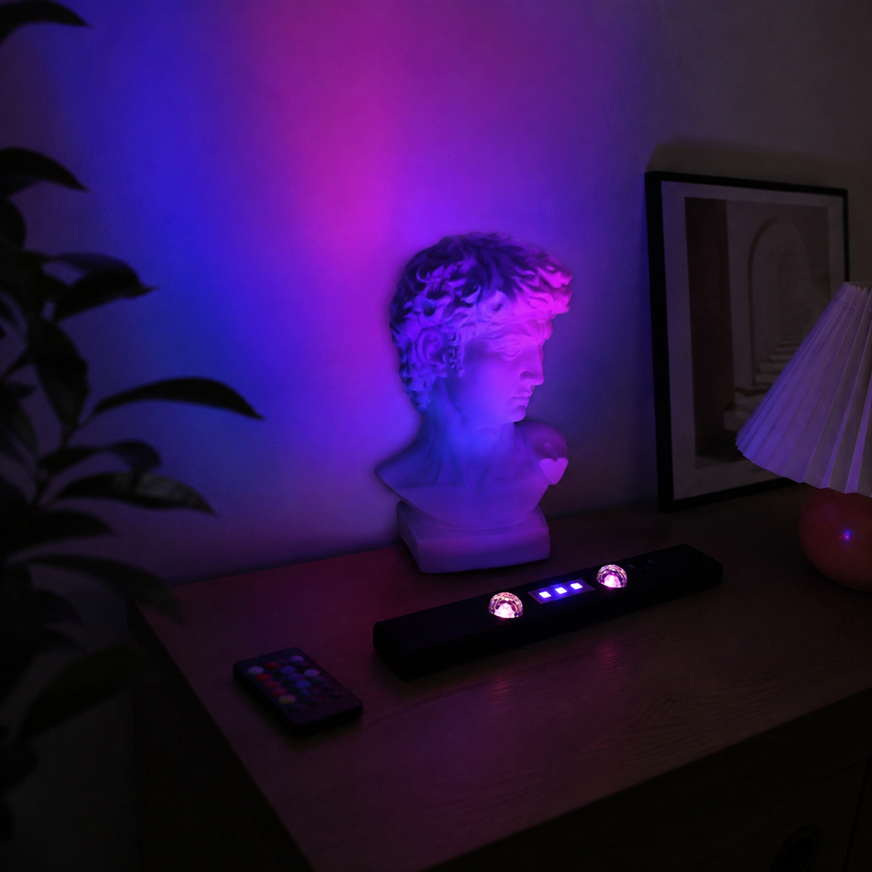 Wireless RGB Car Interior LED Light With Remote Control And USB