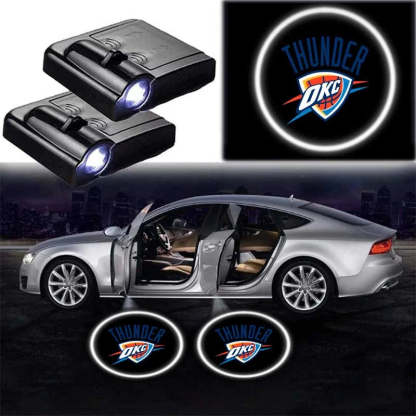 Pack Of 2 Thunder OKC Car Door Lights-Car Door Sills