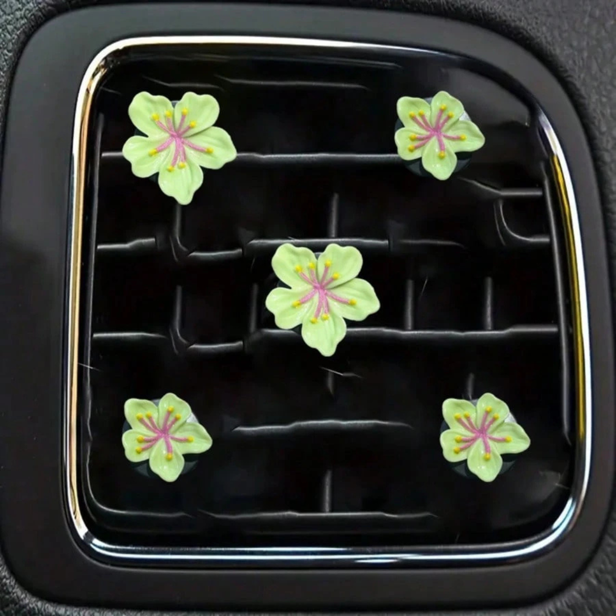 5 Piece Blossom Car Air Vent Clip Set