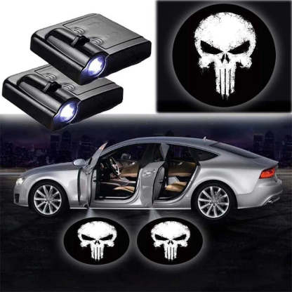 Skull Car Door Projector Lights-Car Door Sills