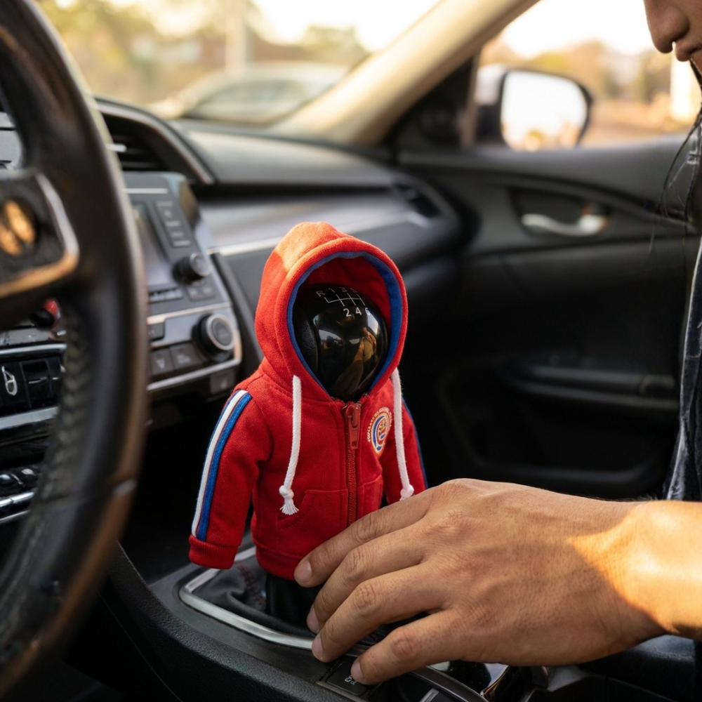 Costa Rica Gear Shift Hoodie Cover, La Sele Road-Trip Fan Decor