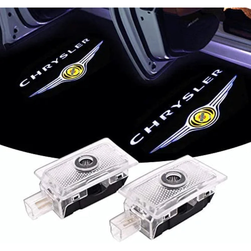 Set Of 2 Chrysler Car Door Lights-Car Door Sills