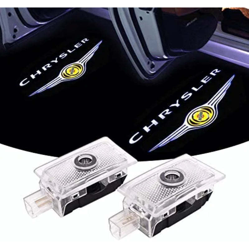 Set Of 2 Chrysler Car Door Lights-Car Door Sills