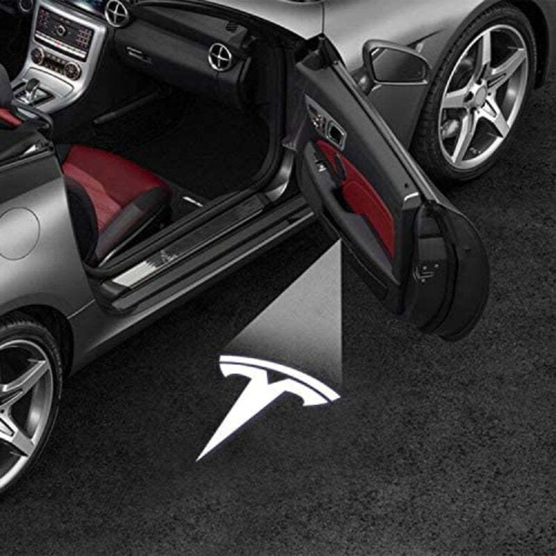 Set Of 2 Tesla Door Light-Car Door Sills