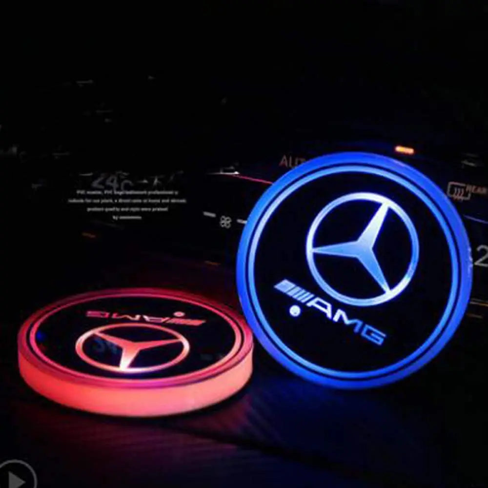Mercedes AMG Car Cup Holder Lights-Car Door Sills