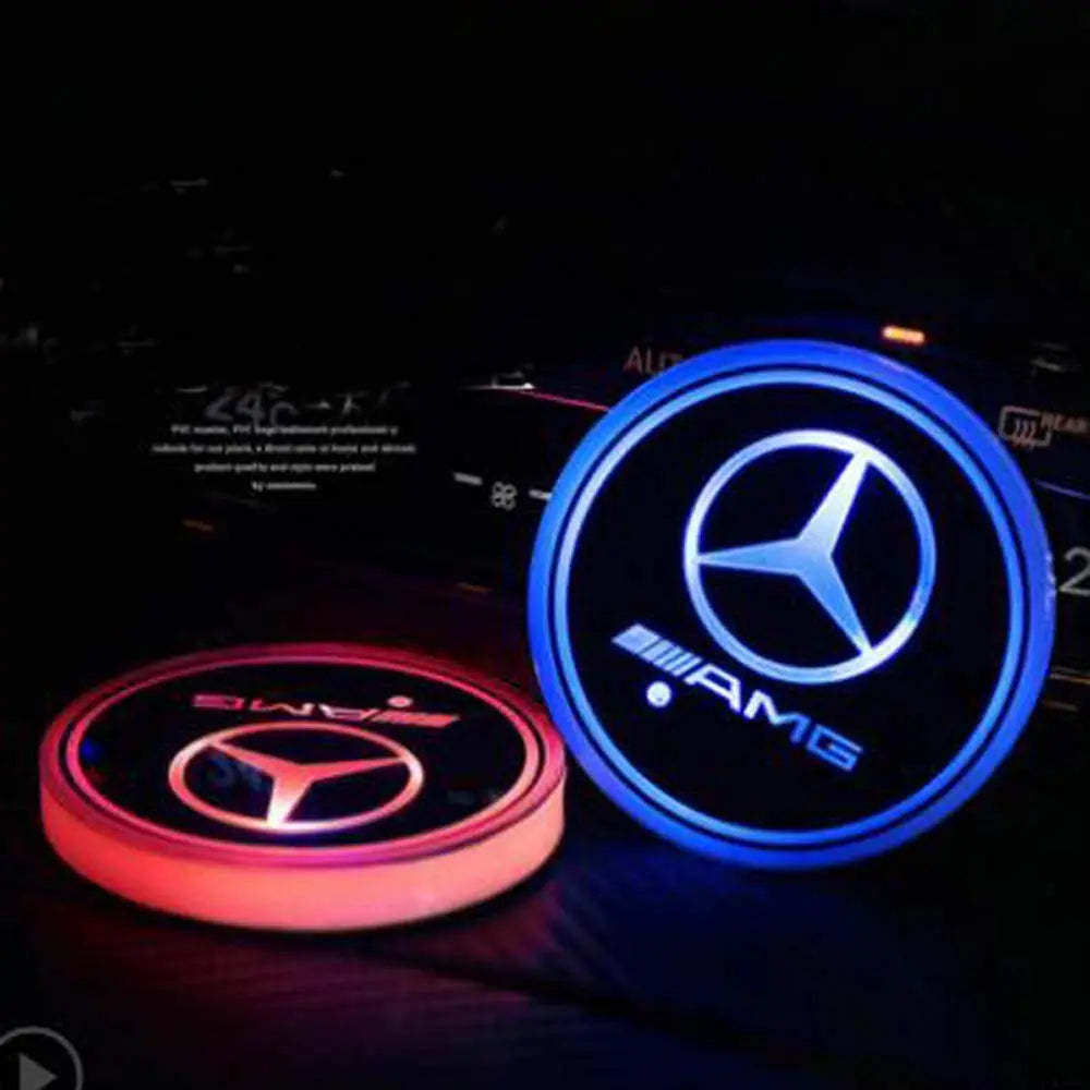 Mercedes AMG Car Cup Holder Lights-Car Door Sills