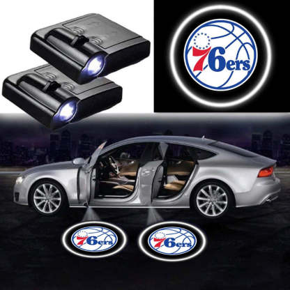 Pack Of 2 Philadelphia 76ers Car Door Lights-Car Door Sills