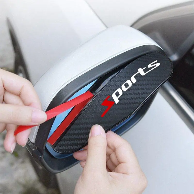 2 Piece Side Mirror Rain Guards Sun Visor Covers For Car And SUV