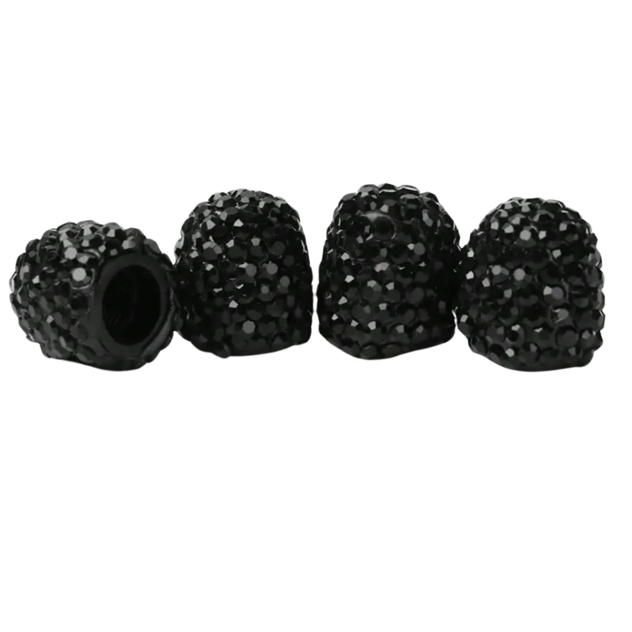 4 Pieces Creative Diamond Studded Tire Valve Caps For Cars